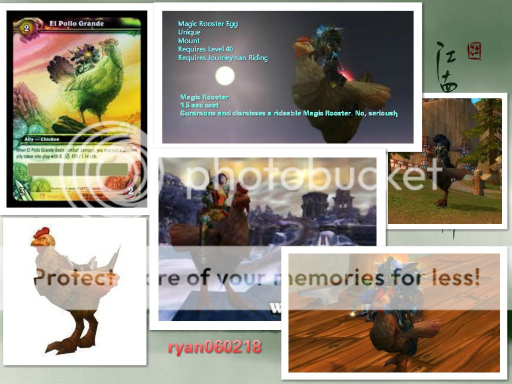 WoW Loot El Pollo Grande Magisches Hühnerei Magic Rooster Egg