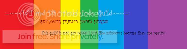 =~-~Wii and DS Friend Codes Guild Plus~-~= banner